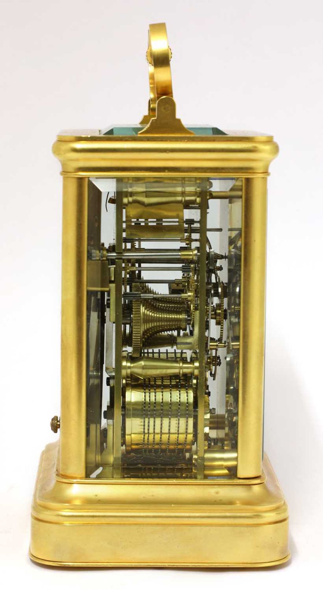A giant English twin fusee carriage clock - Image 3 of 18