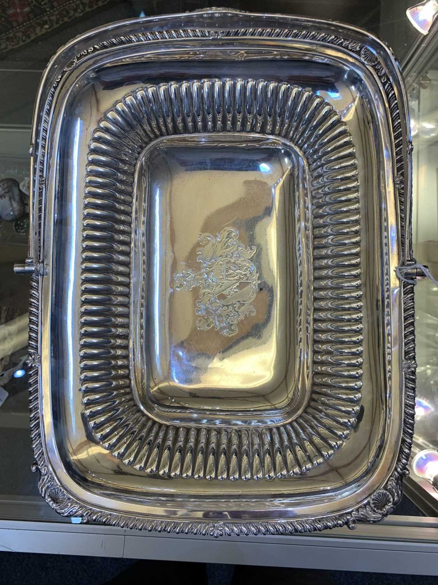 A George III silver bread basket, - Bild 12 aus 24