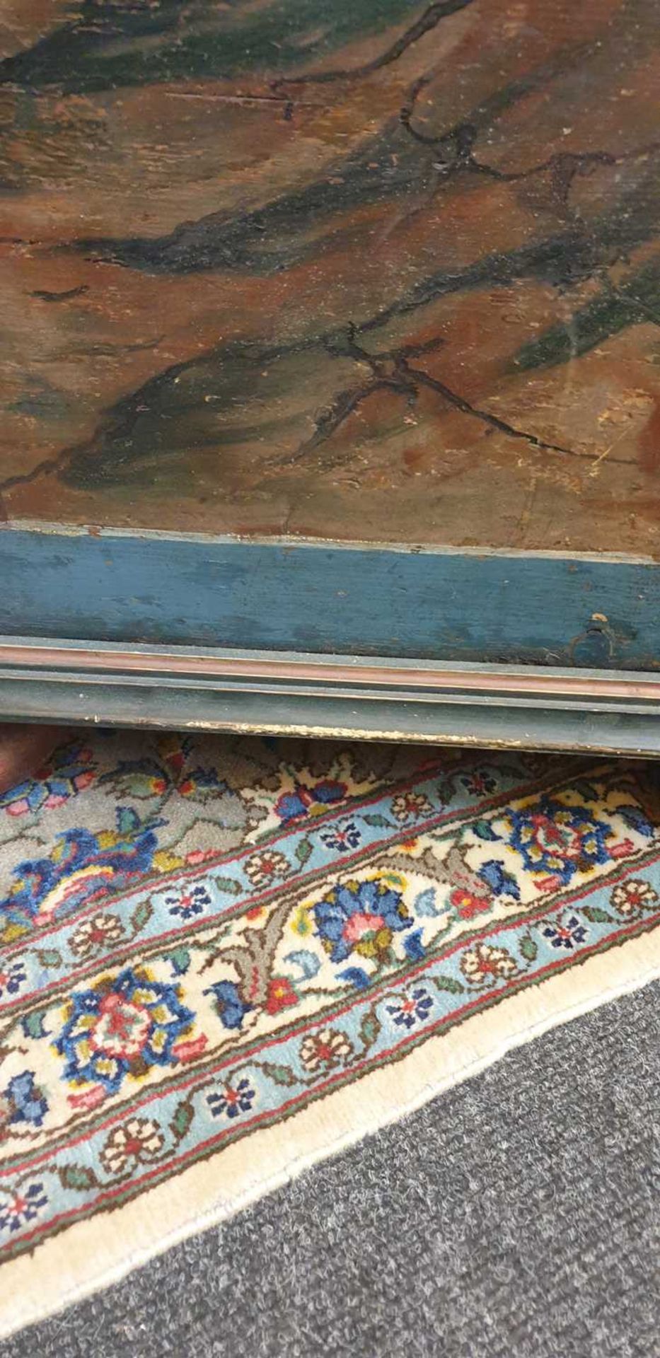 An Austrian painted pine blanket box, - Image 12 of 15