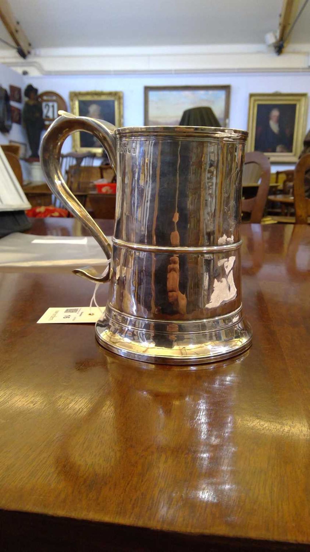 A George III silver mug - Bild 6 aus 10