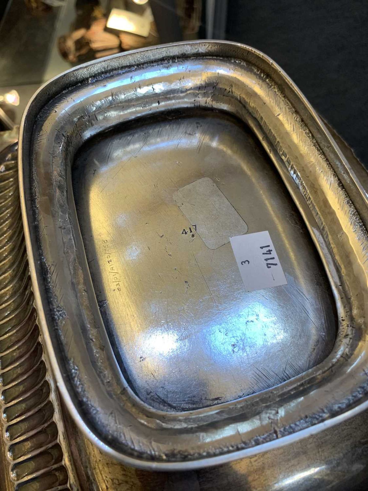 A George III silver bread basket, - Bild 4 aus 24