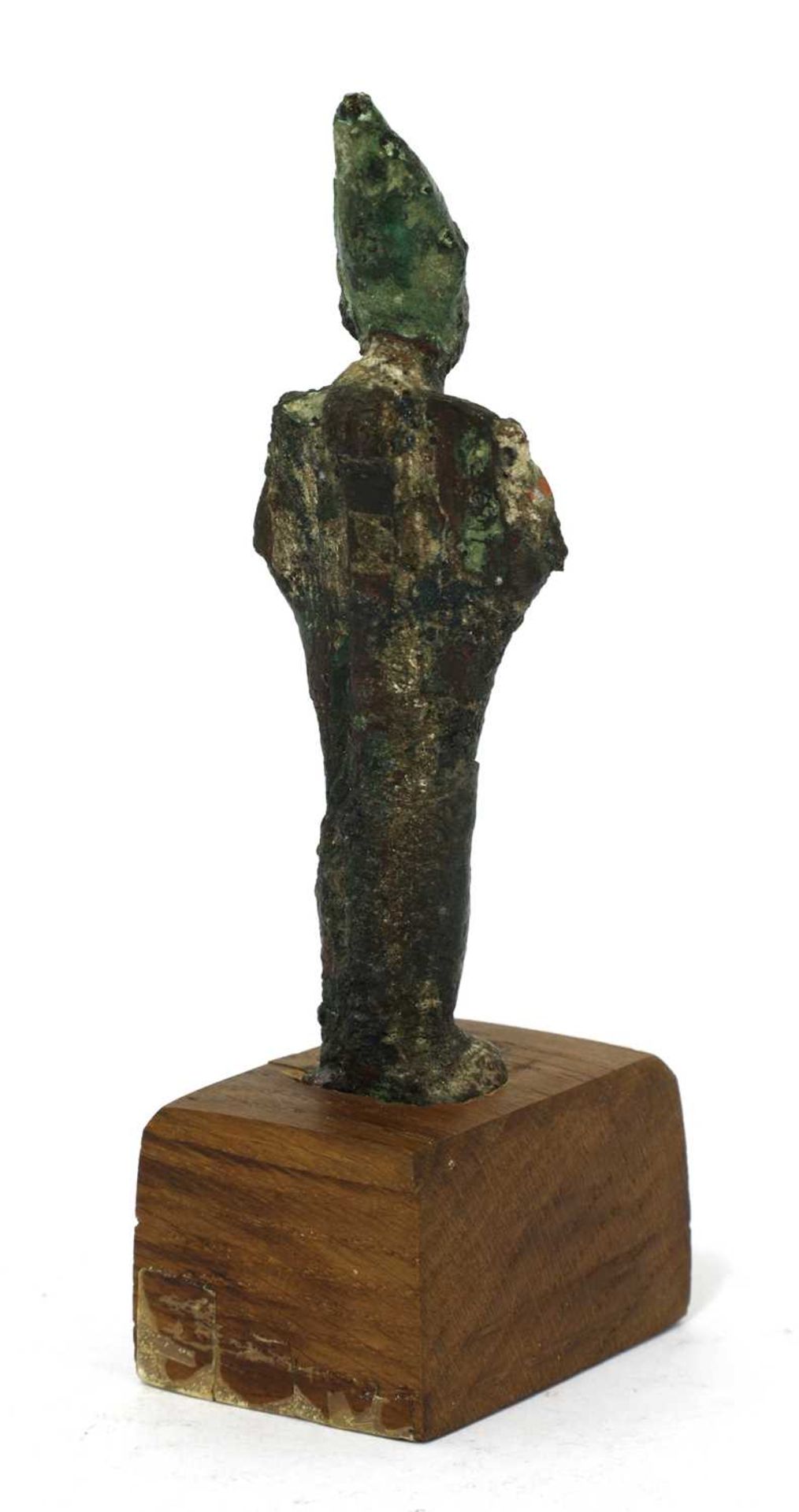 An ancient Egyptian bronze figure of Osiris, - Bild 2 aus 6