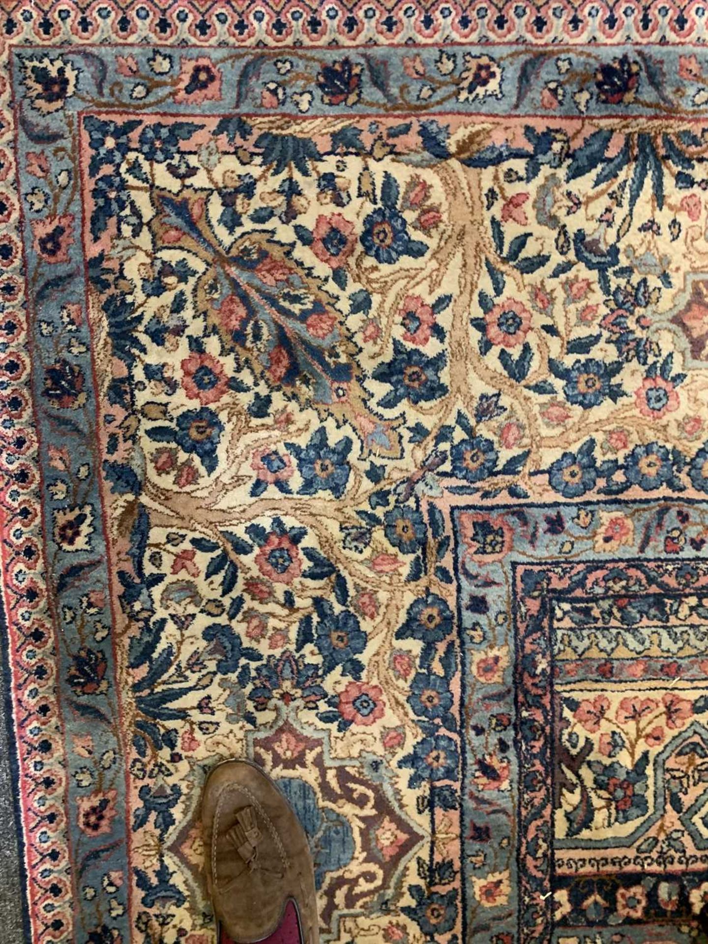 A large Persian Kirman carpet, - Image 12 of 18