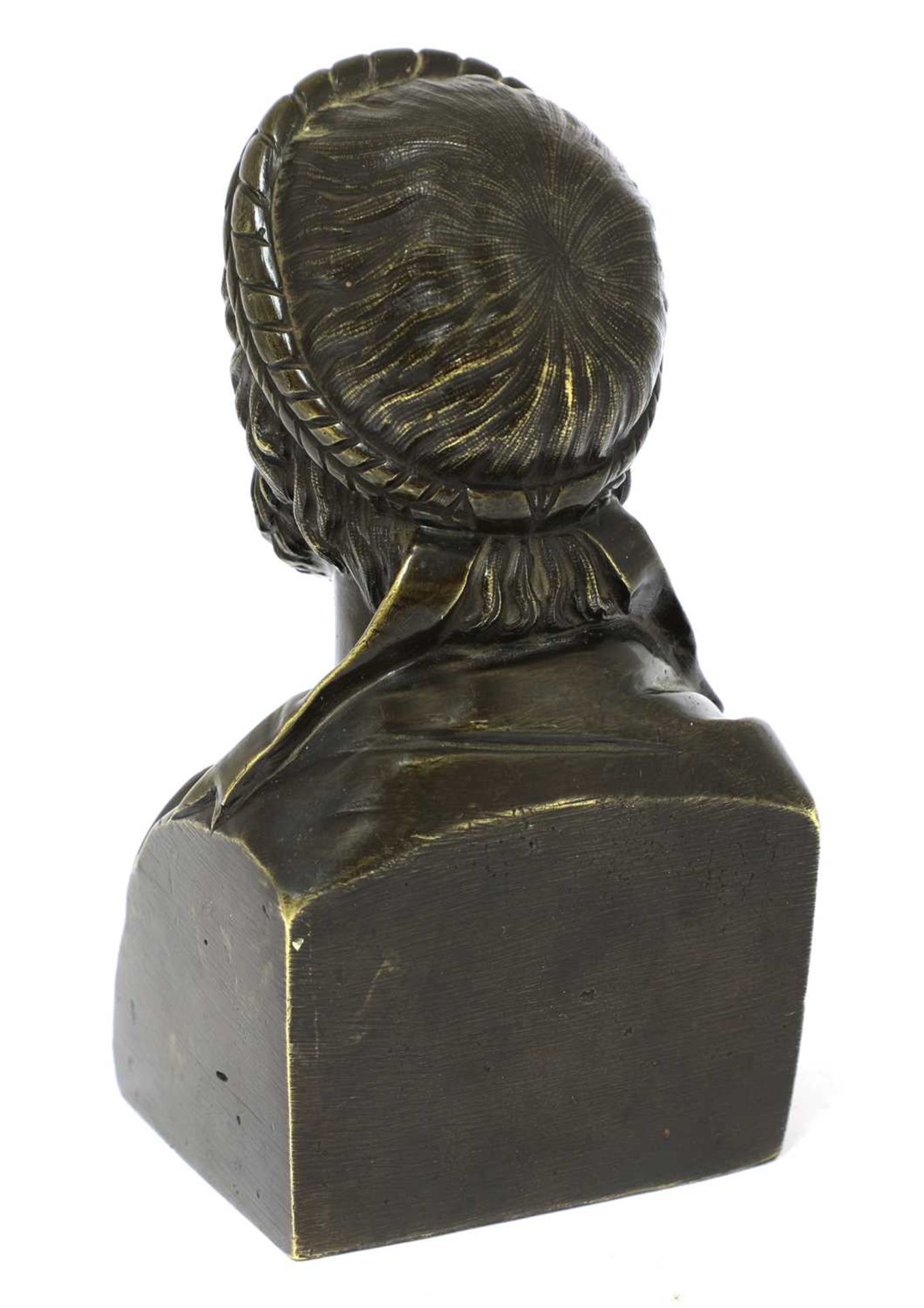 A Grand Tour bronze bust, - Image 2 of 2