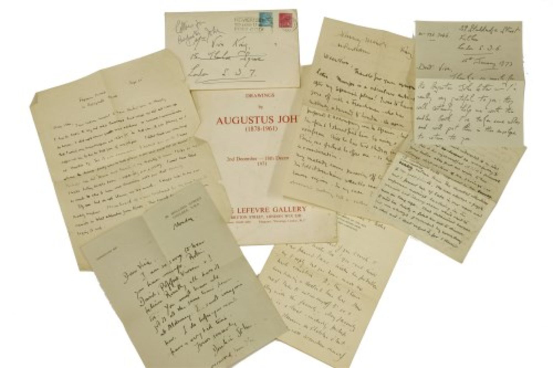 A collection of letters primarily by Augustus John,