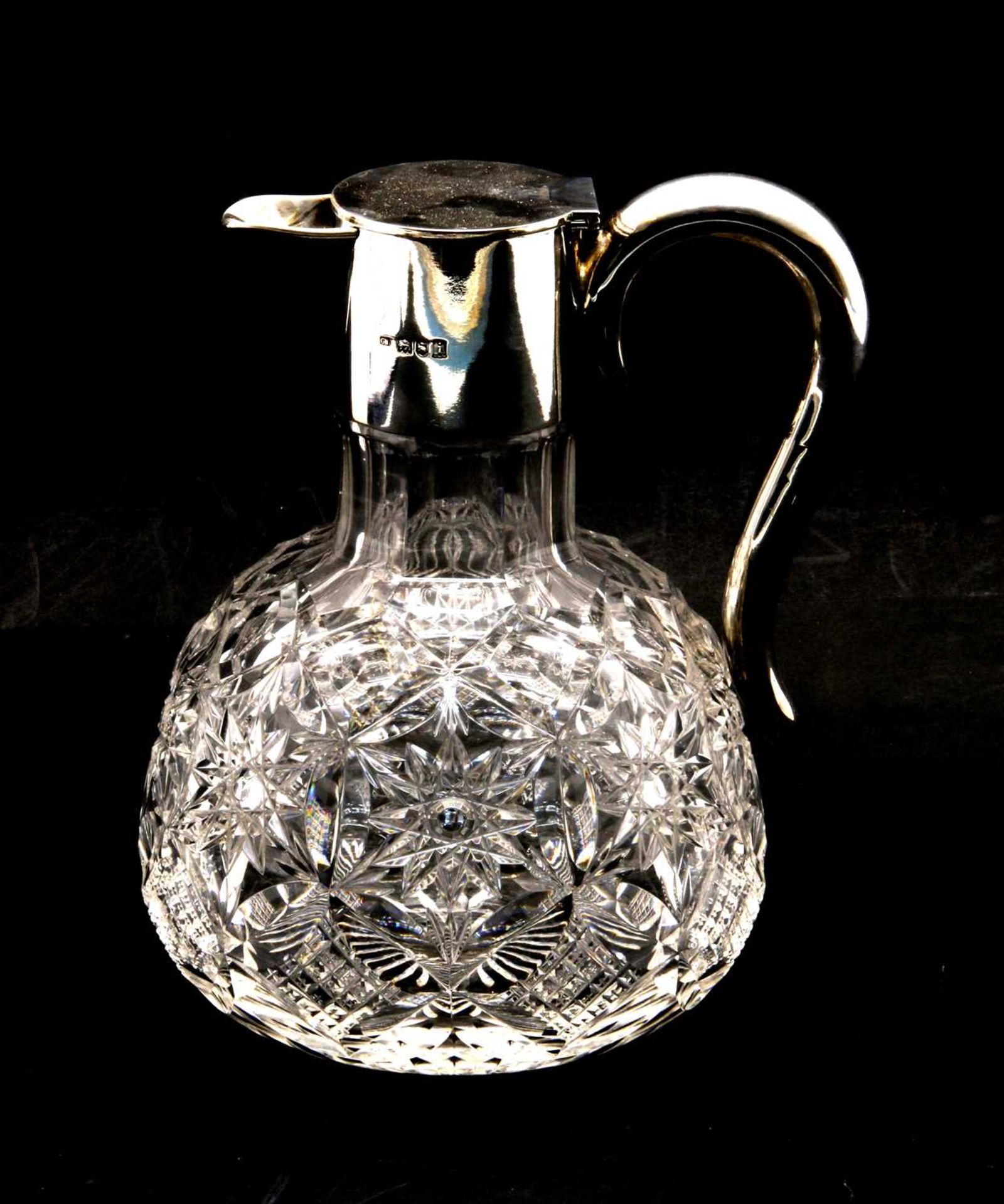 A silver and cut glass jug, - Image 2 of 2