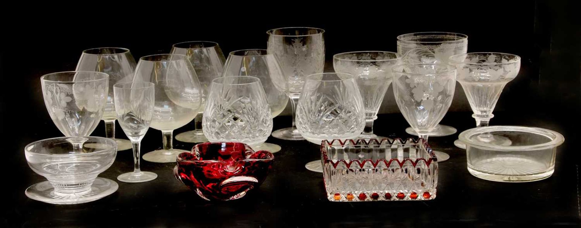 A quantity of 18th century and later glassware, - Image 2 of 2