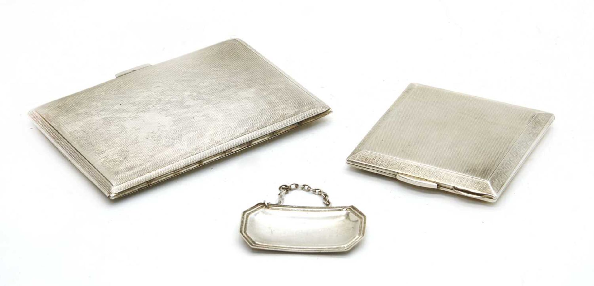 A mid 20th century silver cigarette case, - Image 2 of 2