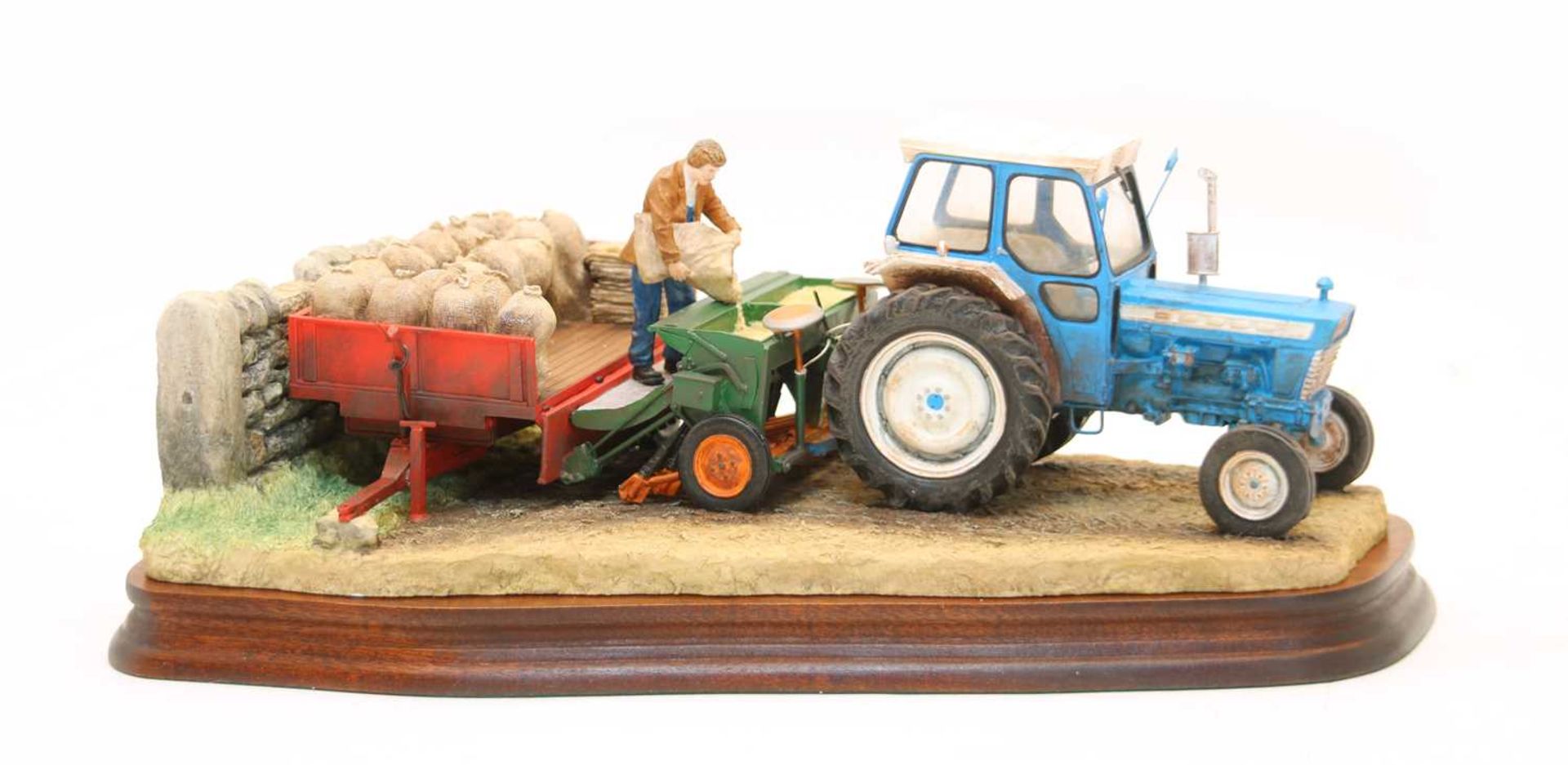 Border Fine Arts 'Winter Wheat' tractor group,