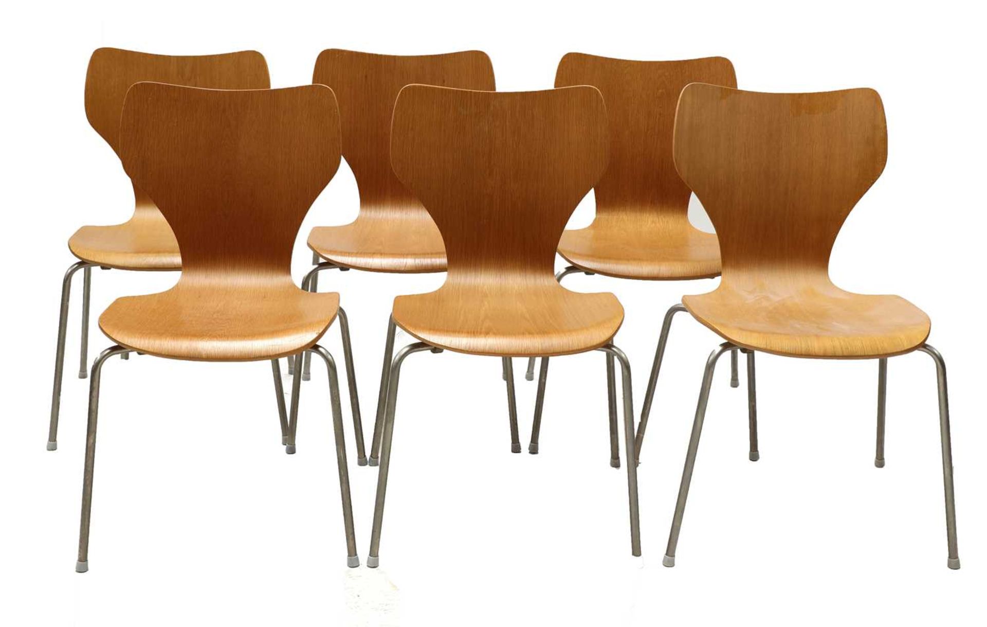 A set of six chairs,