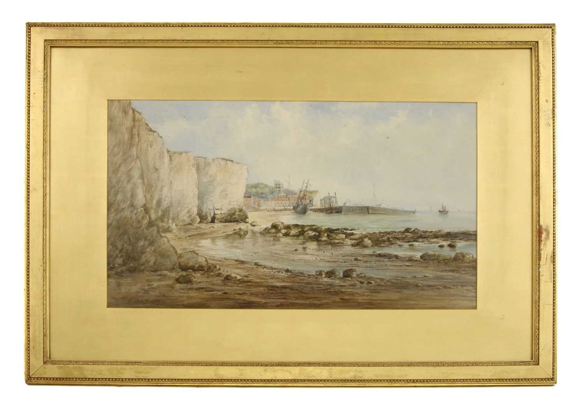 R Malcolm c.1879 Broadstairs Signed and dated 1879 l.l., watercolour 42.5 x 73cmCondition report: