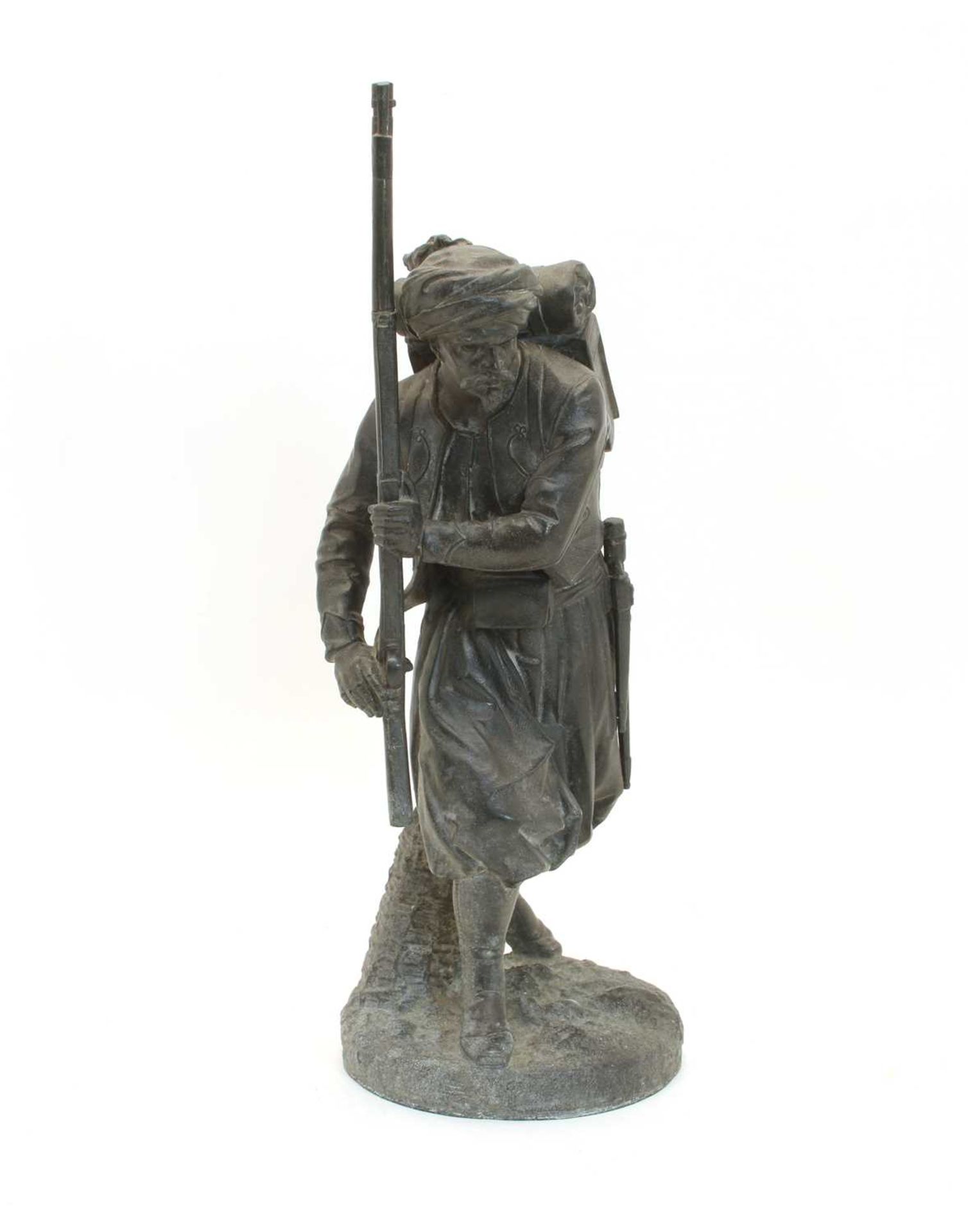 An early 20th Century bronze figure of an Arab, - Bild 4 aus 4