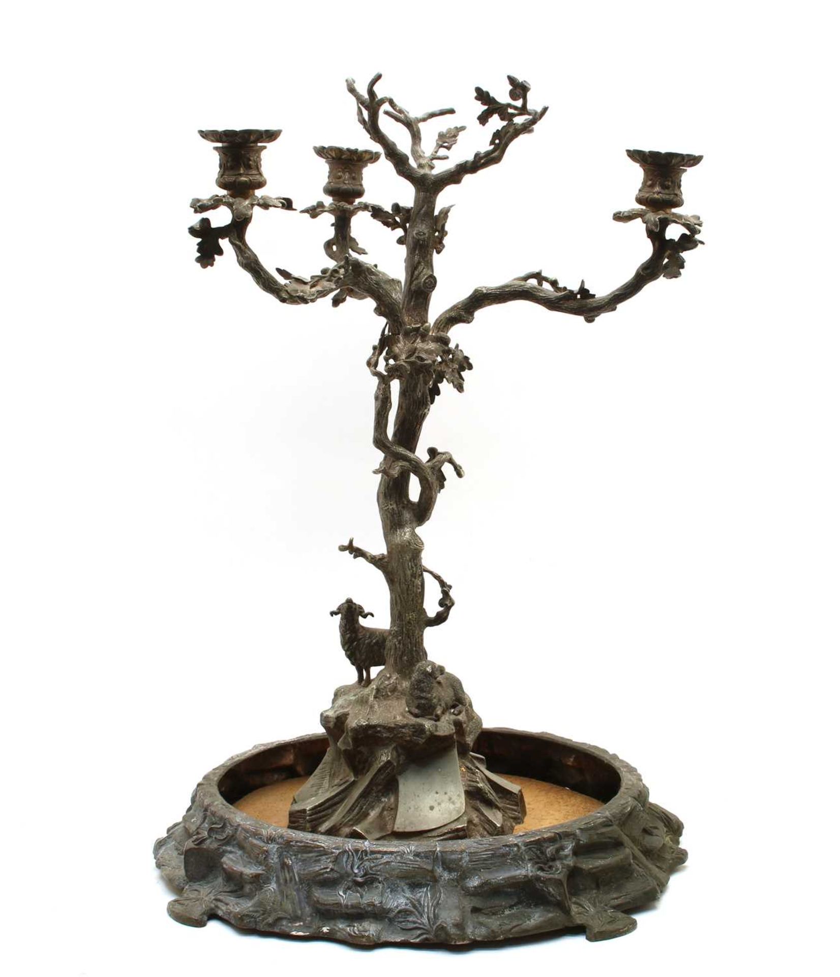 A 19th century cast white metal centrepiece - Image 2 of 2