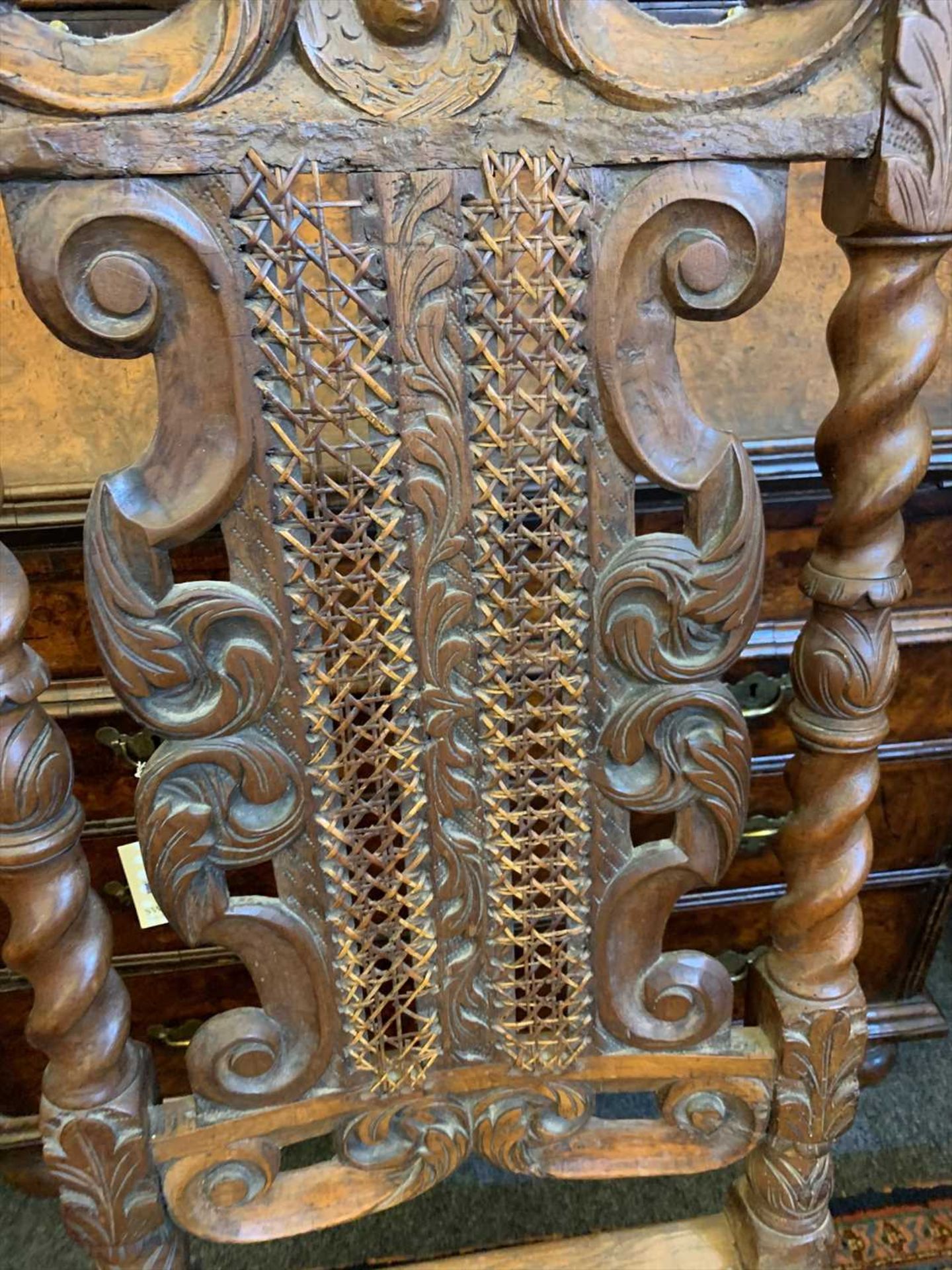 A carved oak side chair, - Bild 4 aus 20