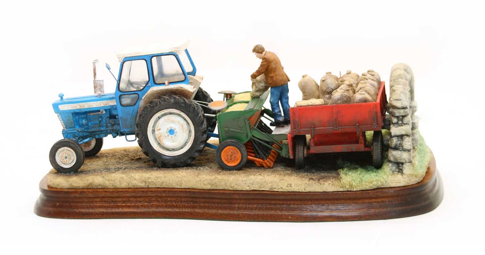 Border Fine Arts 'Winter Wheat' tractor group, - Image 2 of 3