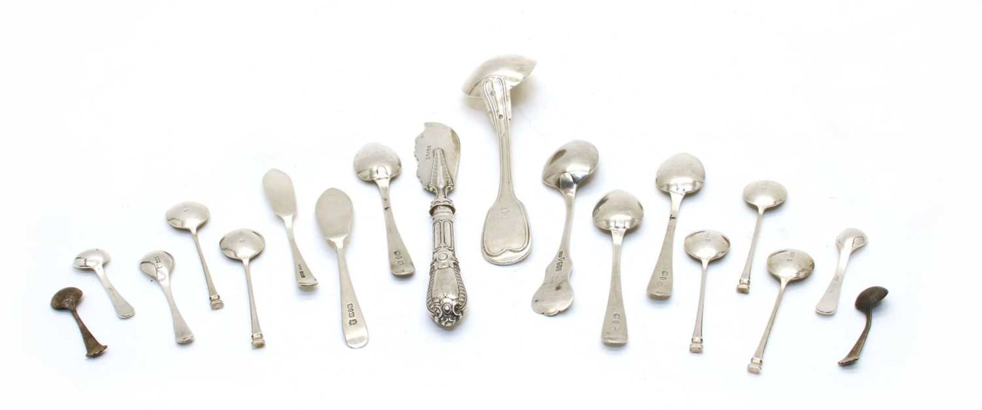 Mixed flatware to include five modern coffee spoons, - Bild 2 aus 2