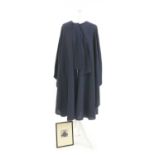 A Jean Muir navy blue light weight coat