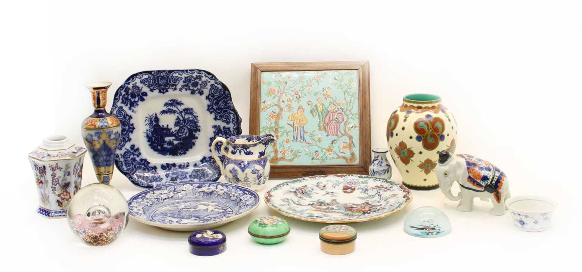 A collection of miscellaneous ceramics and glassware,