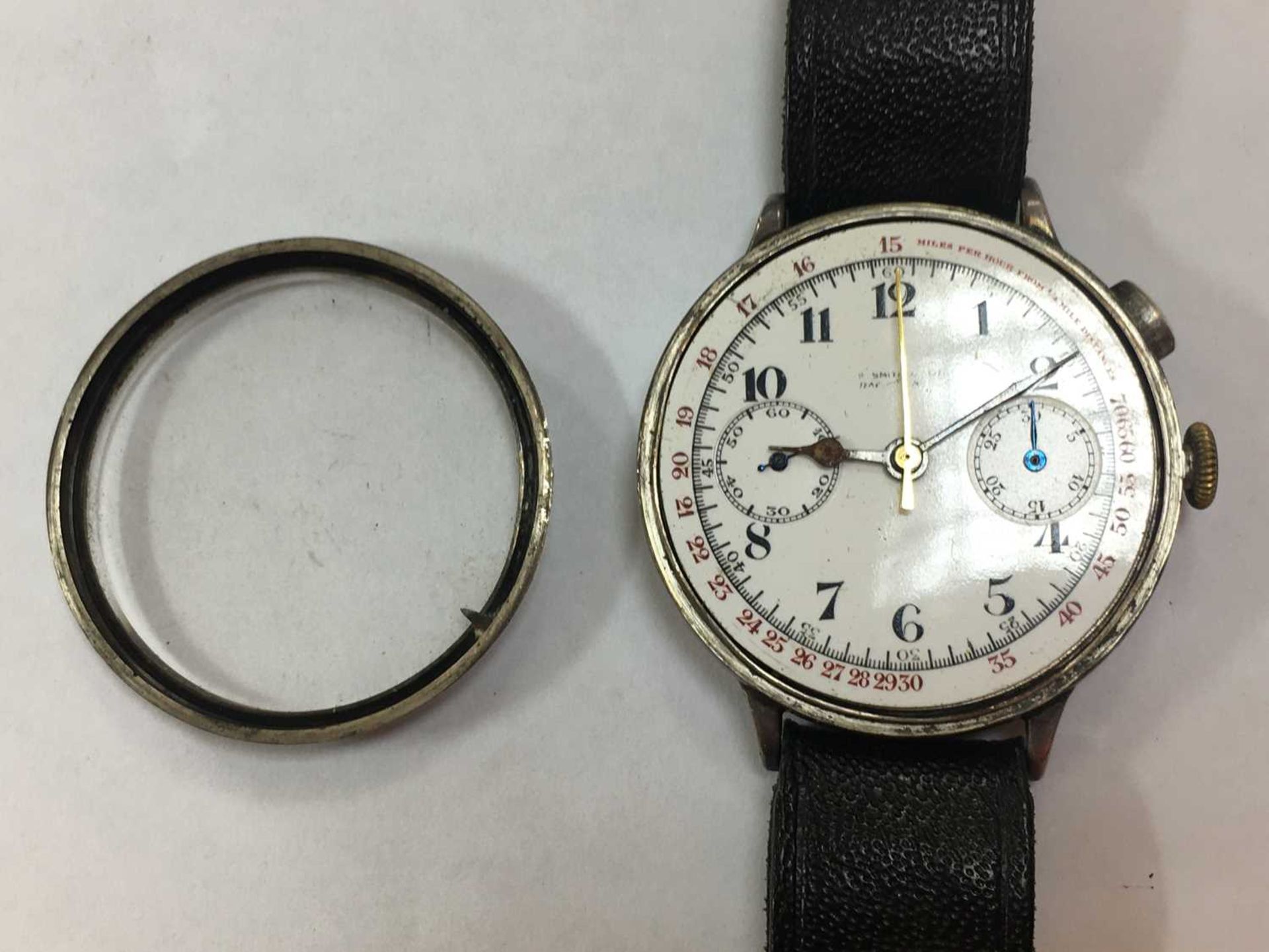 A sterling silver mechanical chronograph wristwatch - Bild 5 aus 17