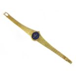 A ladies' 18ct gold Omega 'De Ville' mechanical bracelet watch,