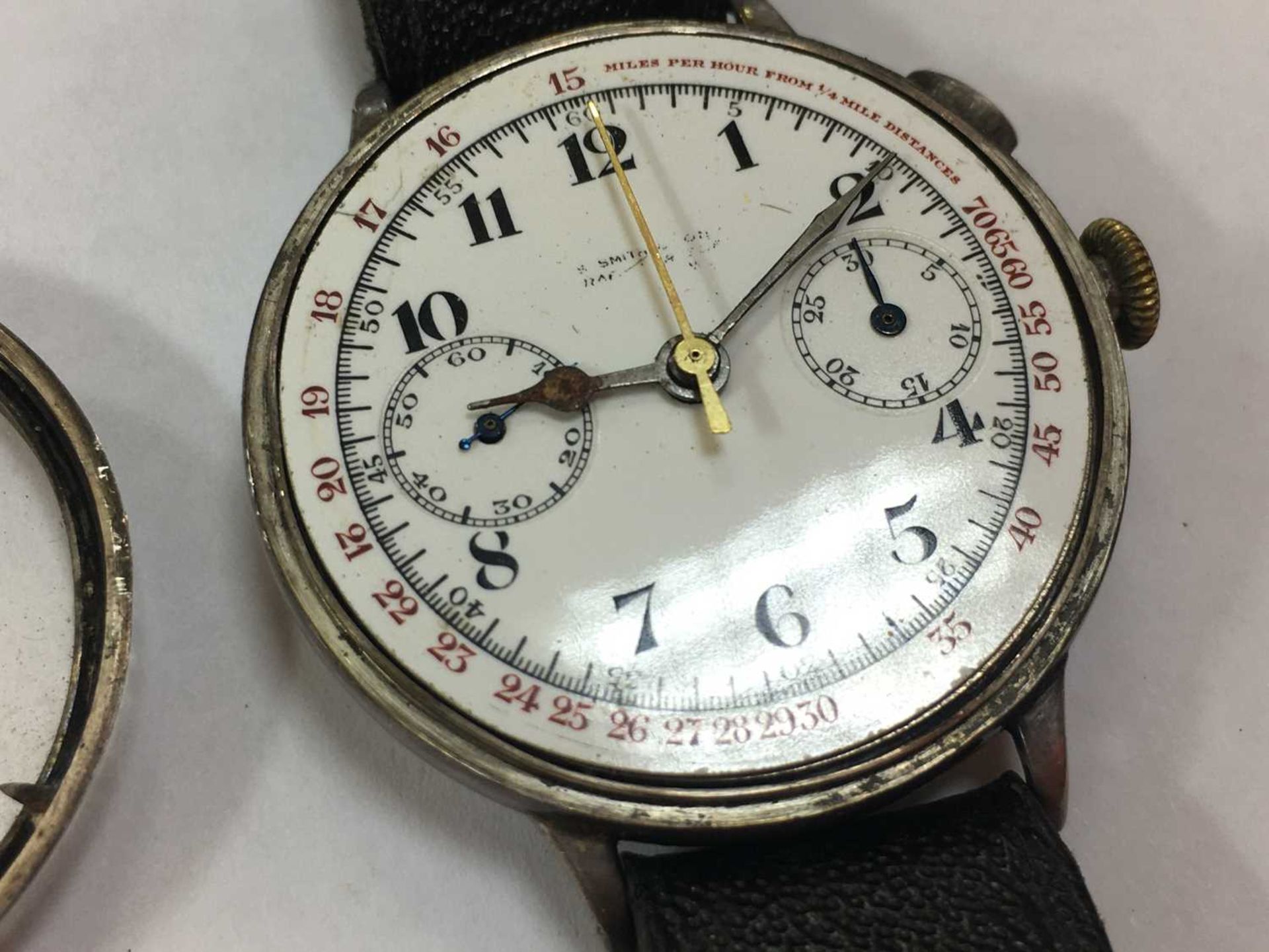A sterling silver mechanical chronograph wristwatch - Bild 14 aus 17