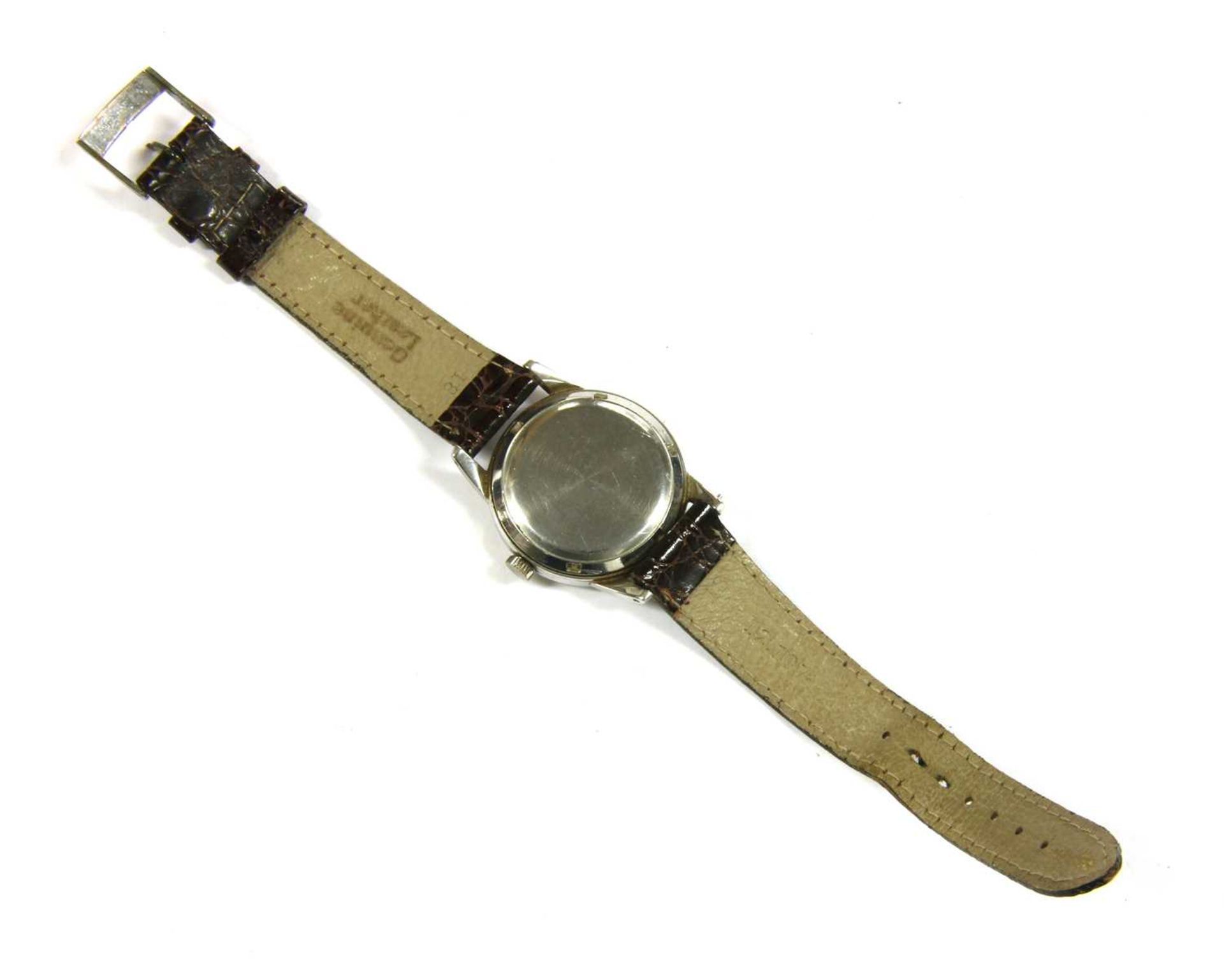 A gentlemen's stainless steel Omega 'Seamaster' automatic strap watch, c.1950 - Bild 2 aus 8
