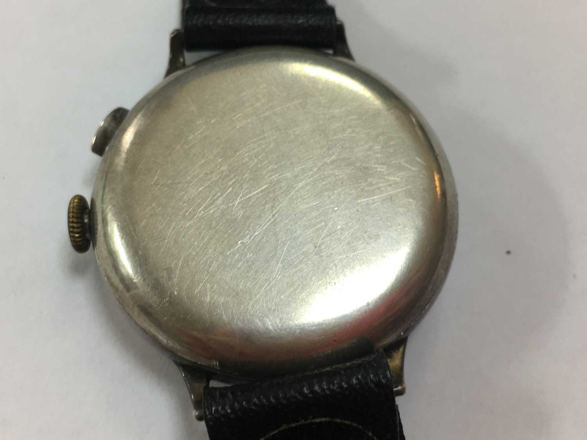 A sterling silver mechanical chronograph wristwatch - Bild 4 aus 17