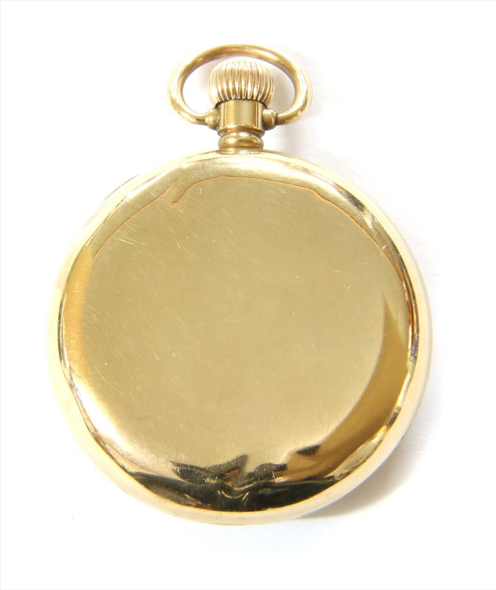 A 9ct gold open-faced pocket watch, - Bild 2 aus 2