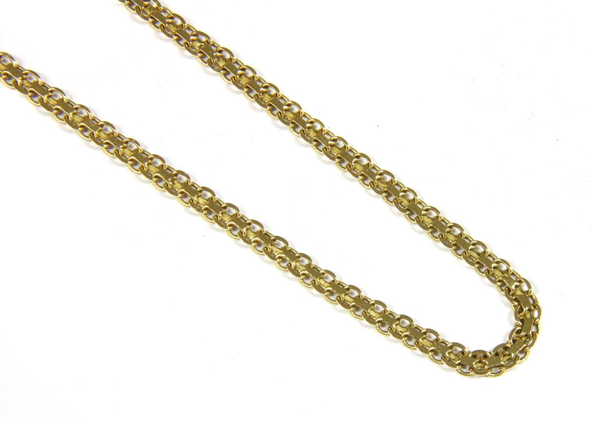 An Italian 18ct gold fancy link chain,