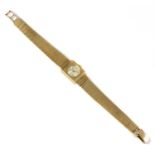 A ladies' 9ct gold Seiko 'Diashock' mechanical bracelet watch,