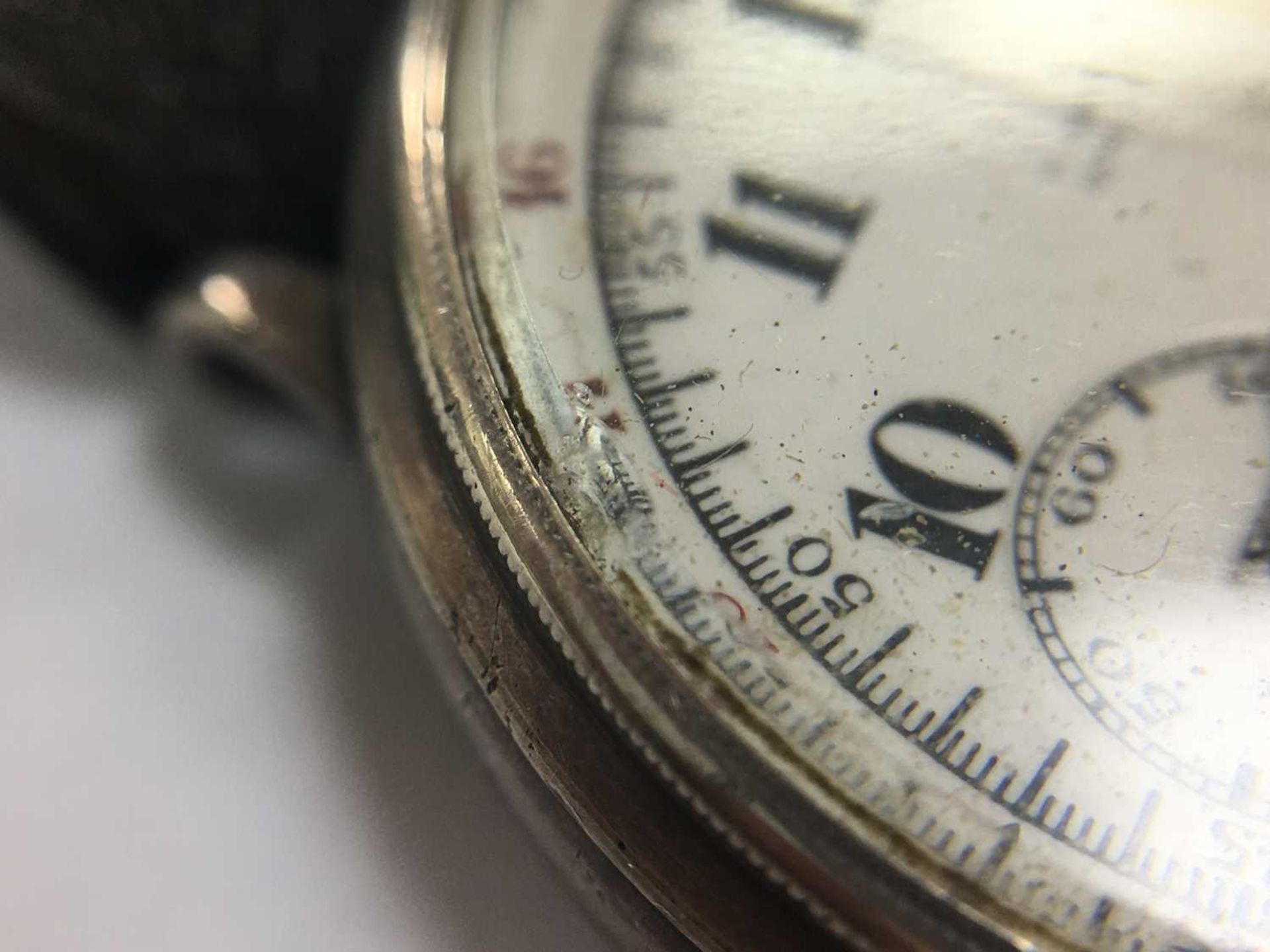 A sterling silver mechanical chronograph wristwatch - Bild 9 aus 17
