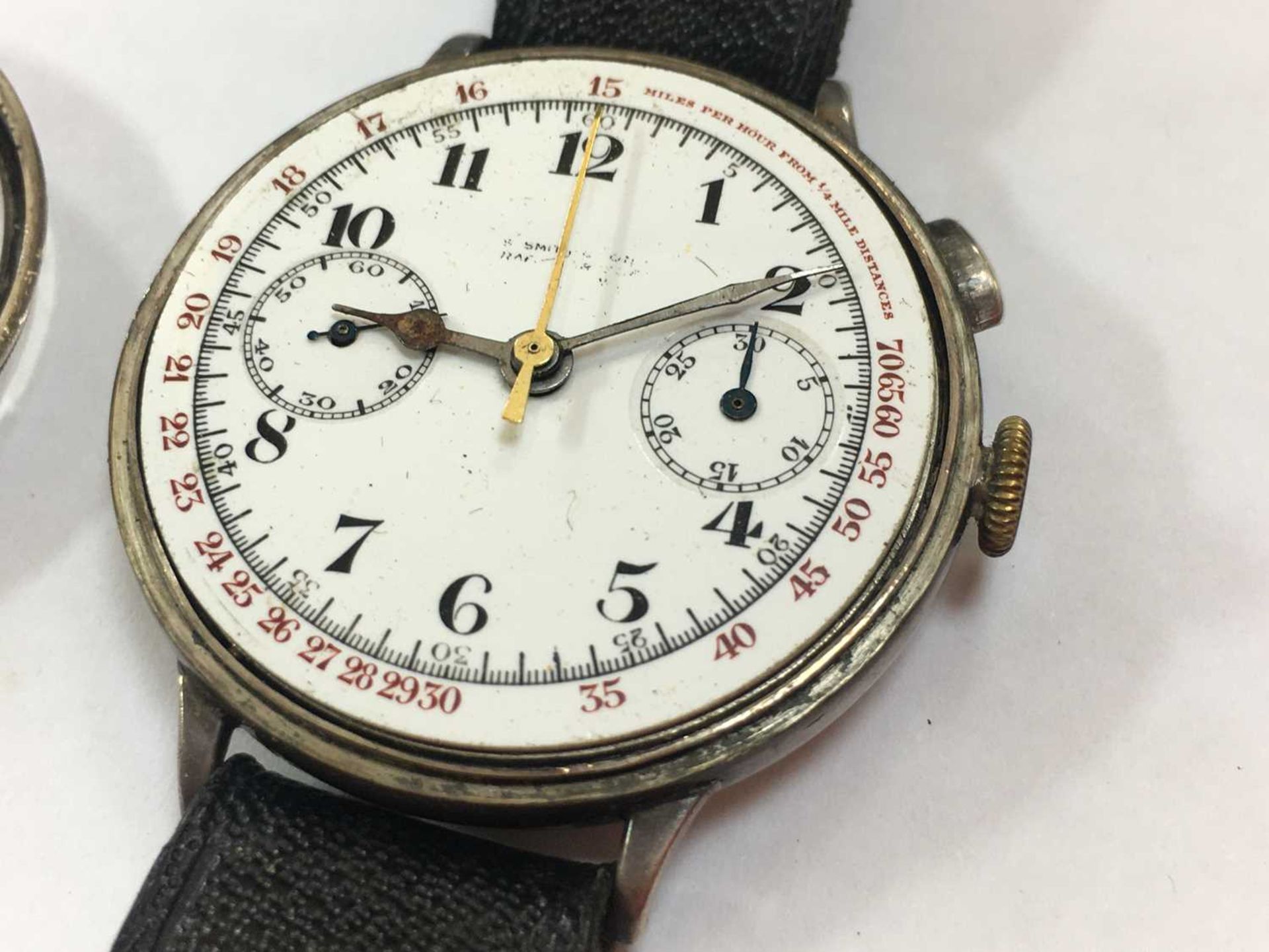 A sterling silver mechanical chronograph wristwatch - Bild 6 aus 17