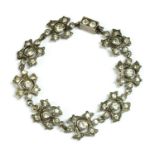 A silver paste bracelet,