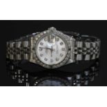 A ladies' stainless steel Rolex 'Automatic Perpetual Datejust', c.1999,