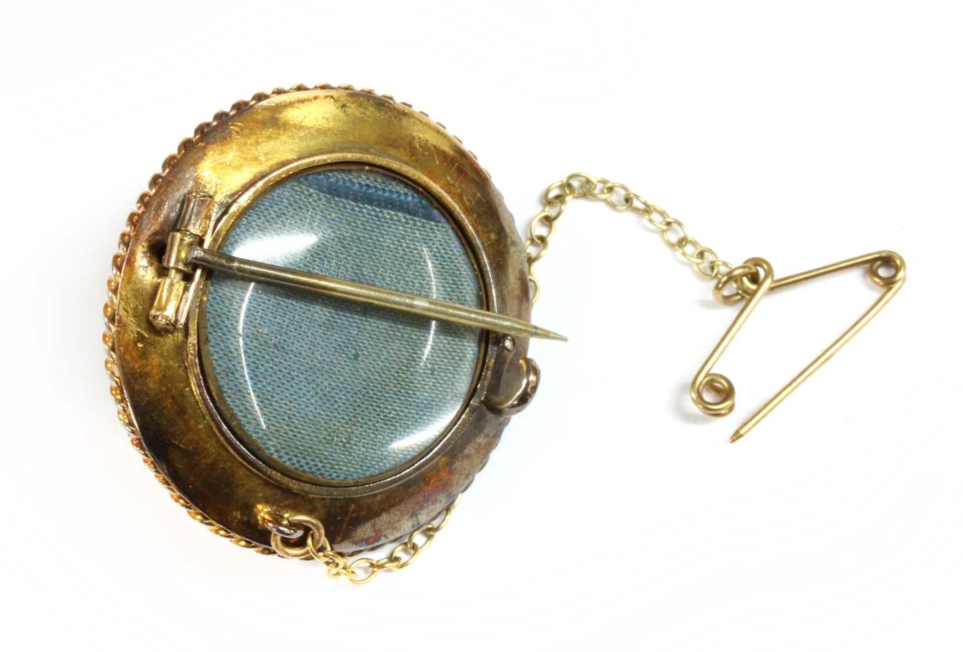 A Victorian gold garnet brooch, - Image 2 of 2