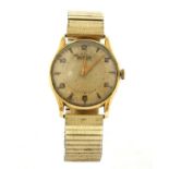 A gentlemen's gold Herodia mechanical bracelet watch,