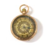 A 9ct gold pin set open-faced fob watch,