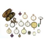 A quantity of pocket watches,