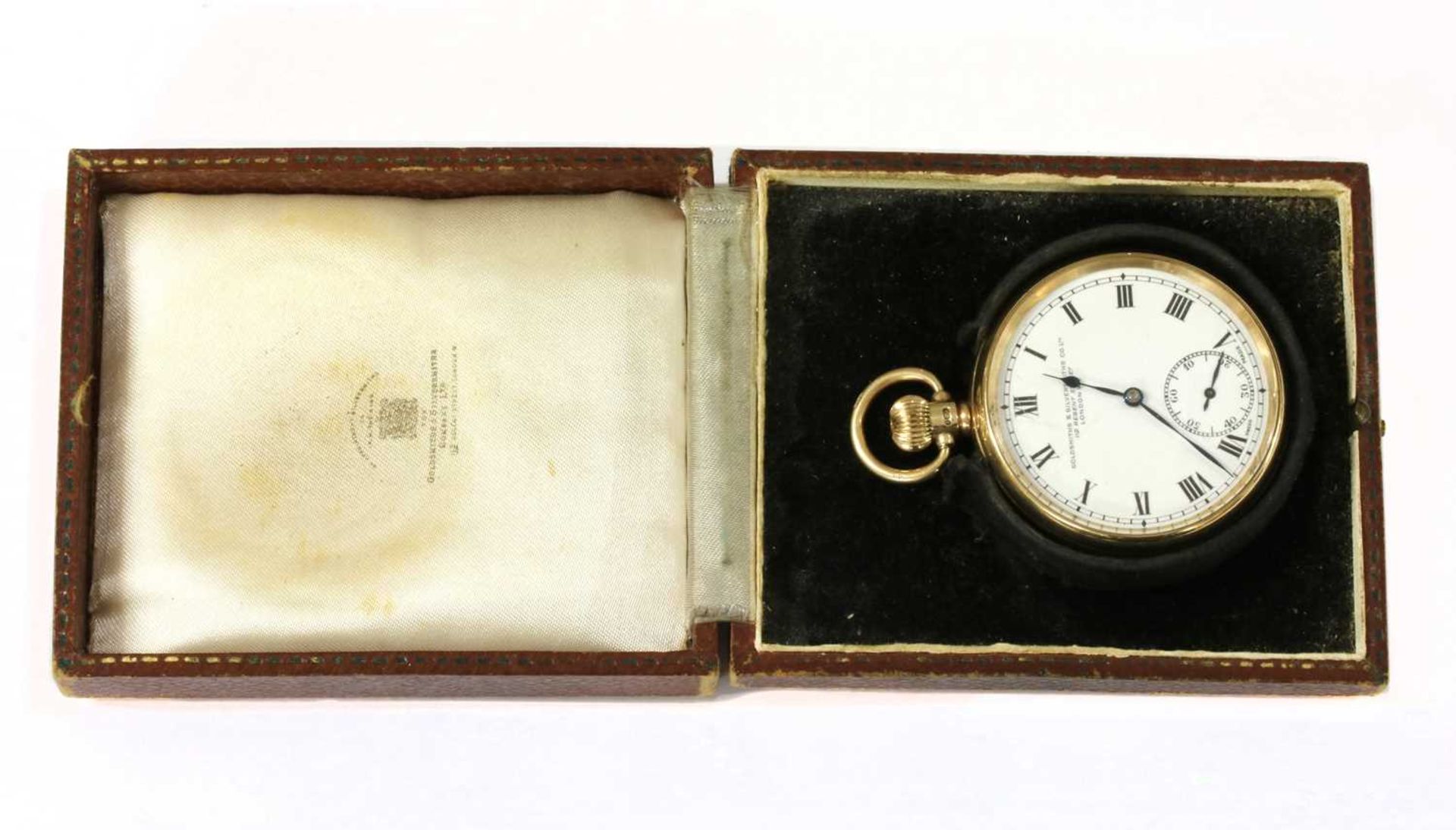 A 9ct gold top wind open-faced pocket watch, - Bild 2 aus 5
