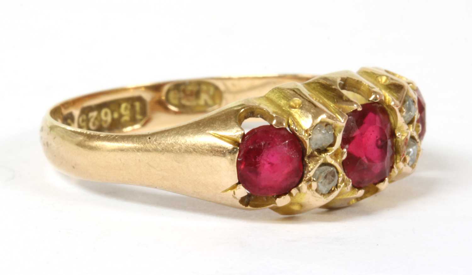 A Victorian 15ct gold paste and diamond ring, - Image 3 of 3