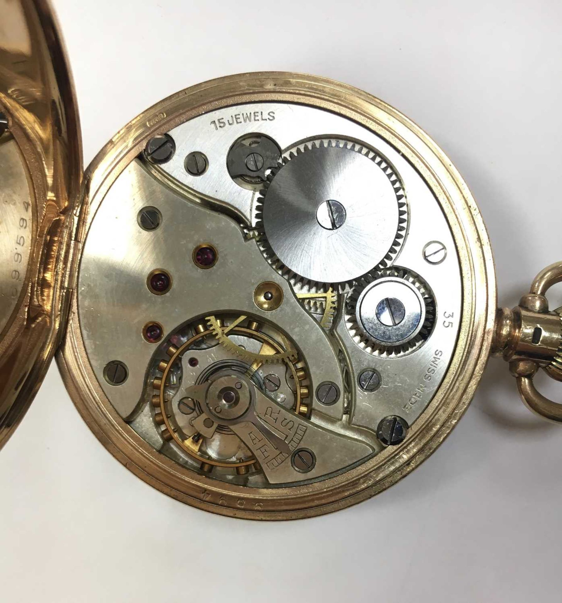 A 9ct gold top wind open-faced pocket watch, - Bild 5 aus 5