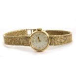 A ladies' 9ct gold Omega mechanical bracelet watch, c.1970,
