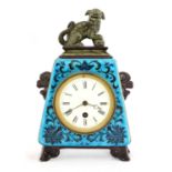 An Aesthetic pottery mantel clock,