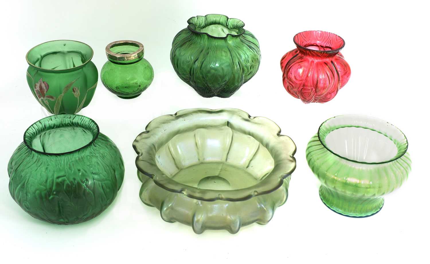 A collection of Bohemian glass, - Image 2 of 2