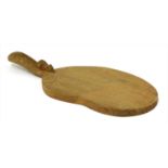 A Robert 'Mouseman' Thompson oak cheeseboard,