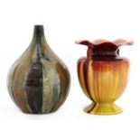 A Linthorpe pottery vase,