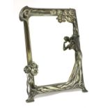 A WMF silver-plated easel mirror,