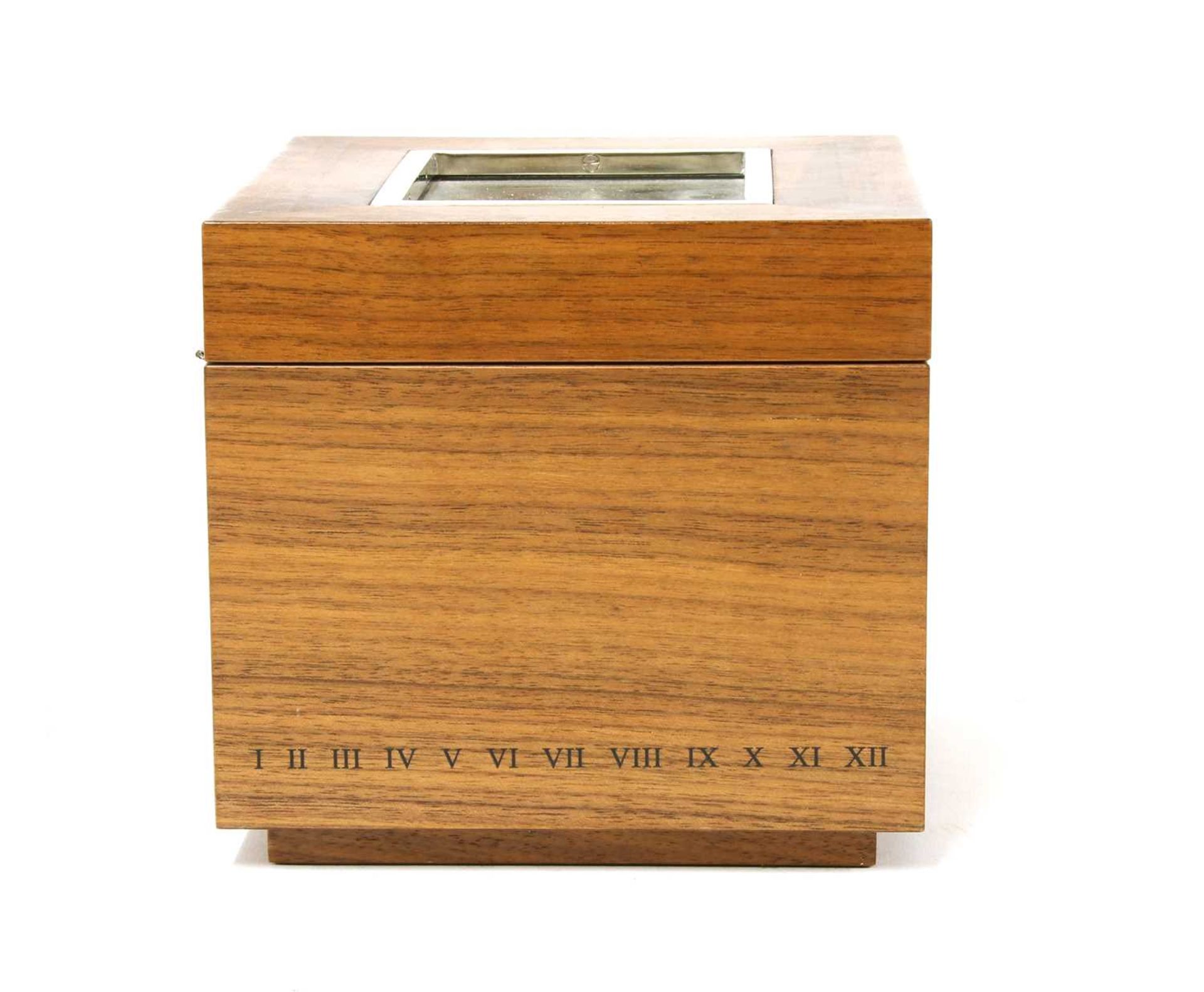 A David Linley walnut table watch case, - Image 6 of 8