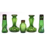 A collection of Kralik glass,