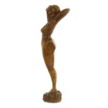 A carved nude maquette,